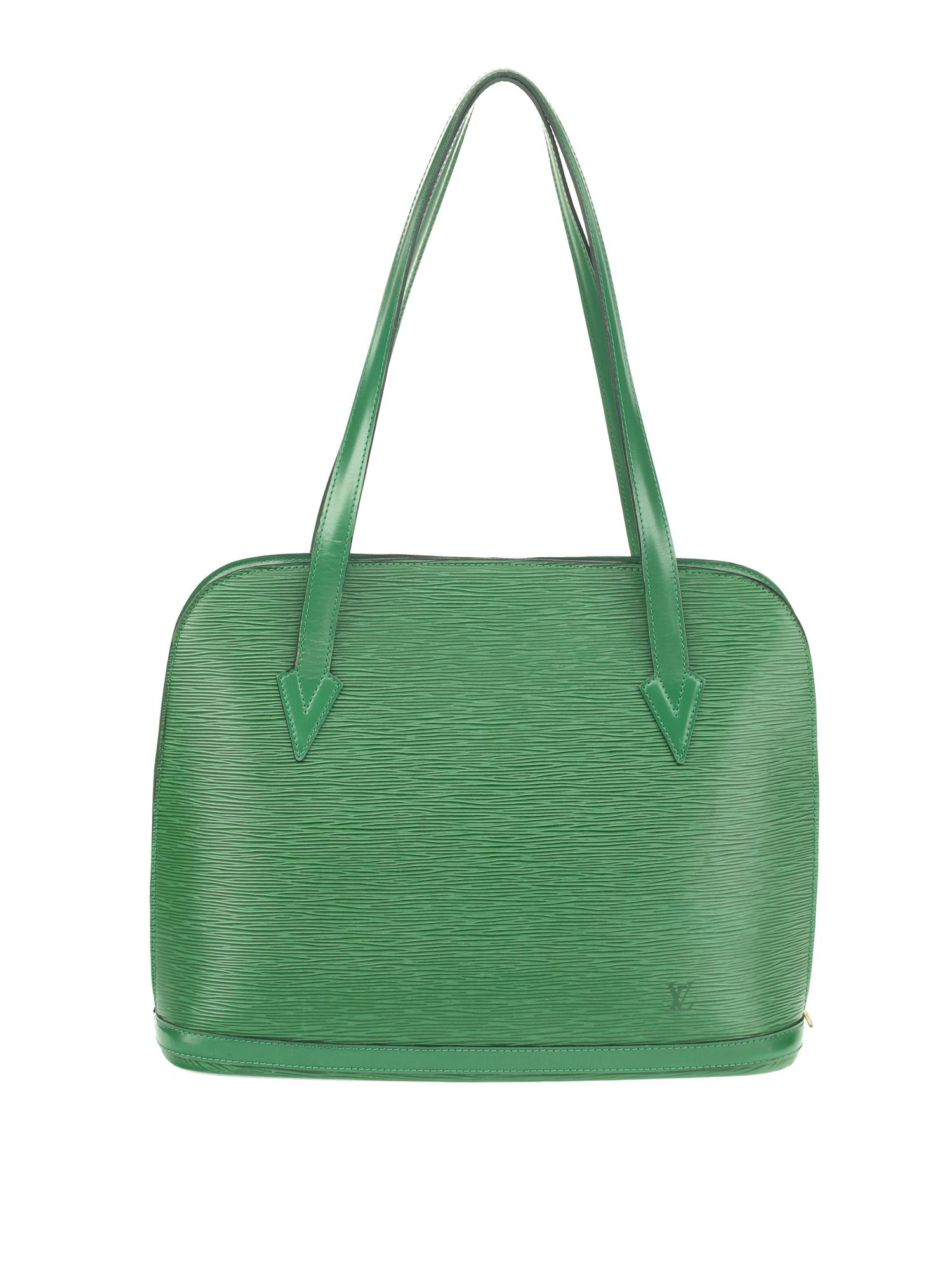 LOUIS VUITTON, GREEN EPI LUSSAC BAG