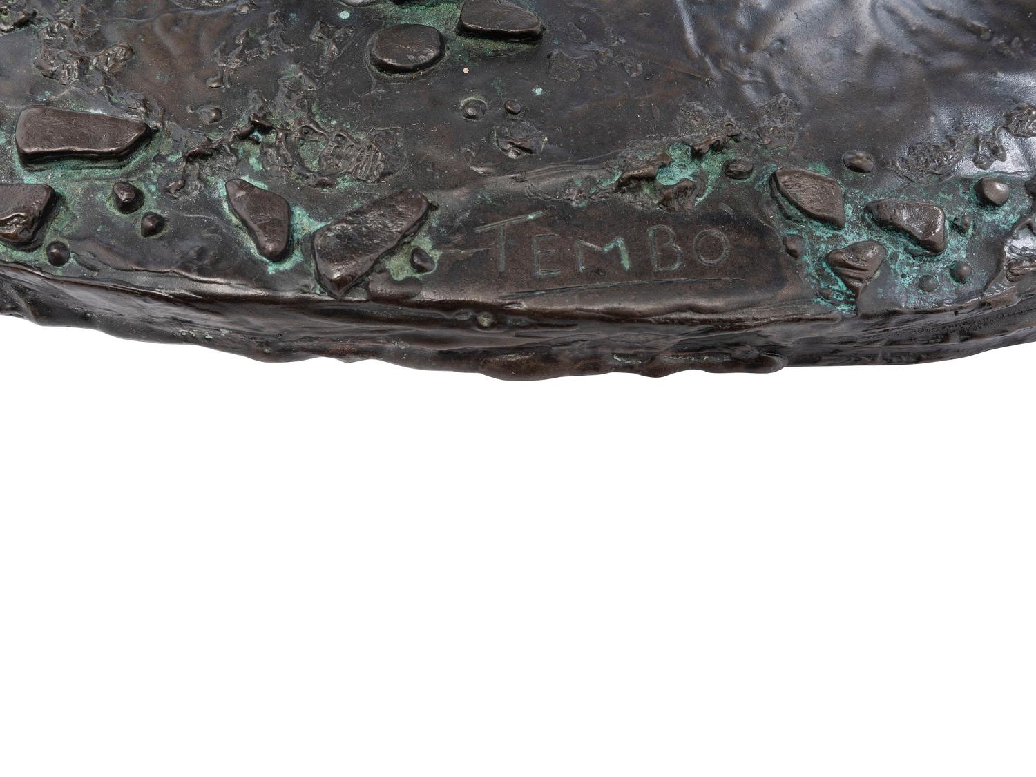 A Cast Bronze Sculpture of 'Tembo' the Elephant