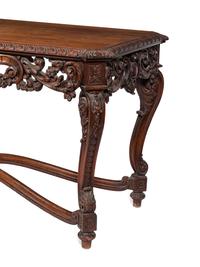 An Italian Carved Walnut Table