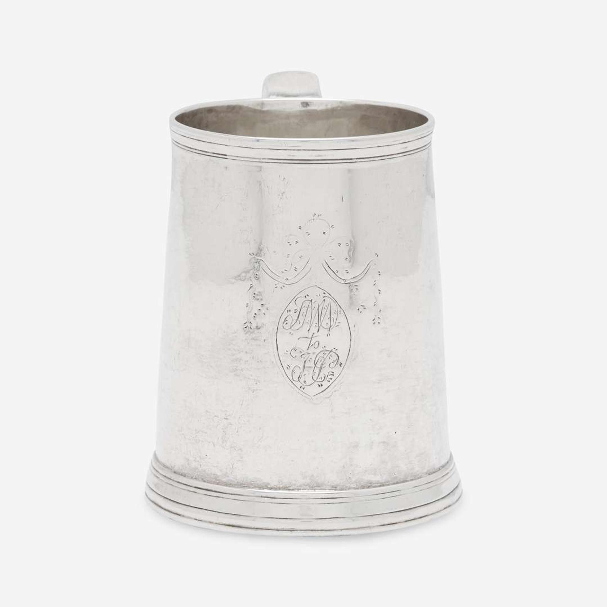 A silver cann Samuel Edwards (1705-1762), Boston, MA, circa 1730