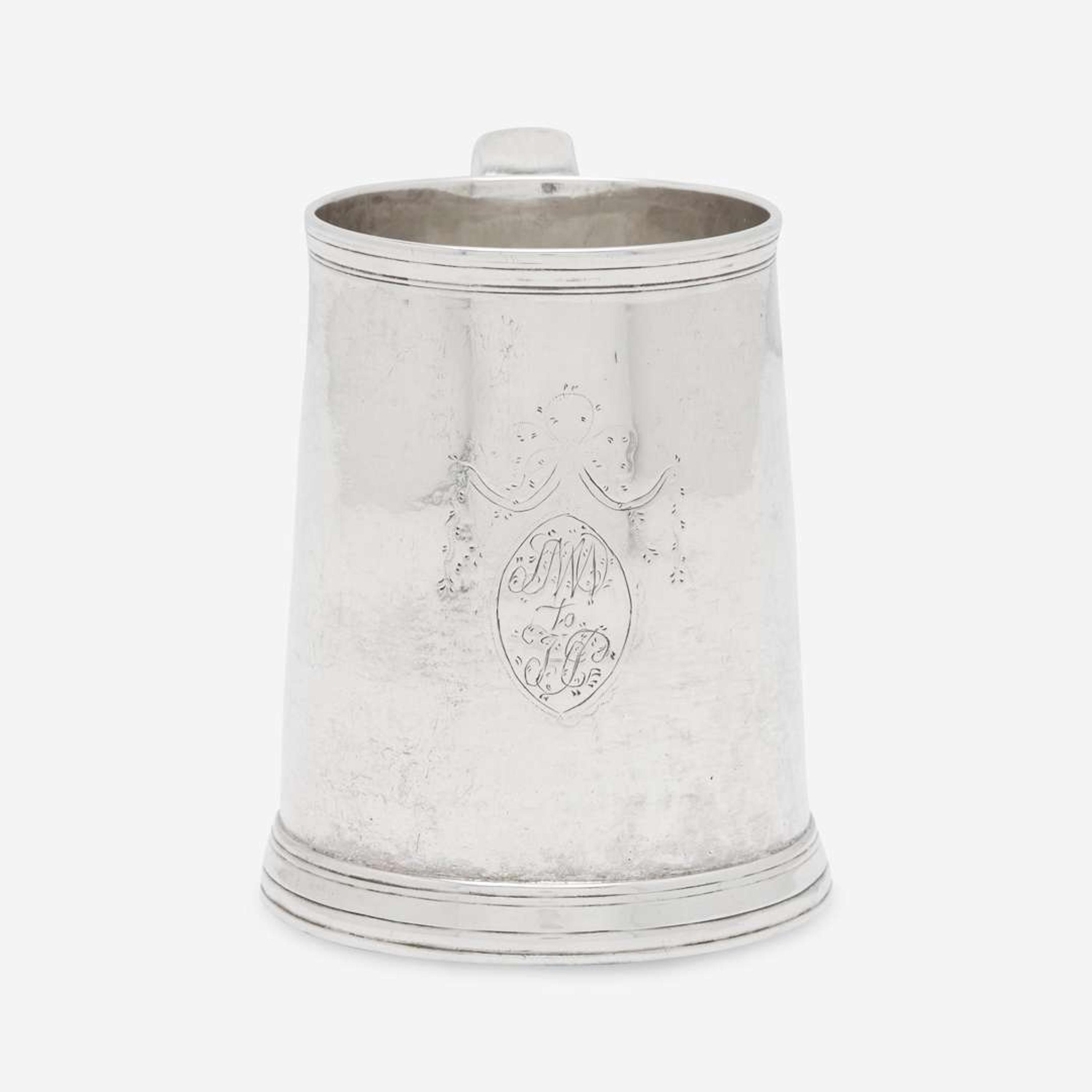 A silver cann Samuel Edwards (1705-1762), Boston, MA, circa 1730