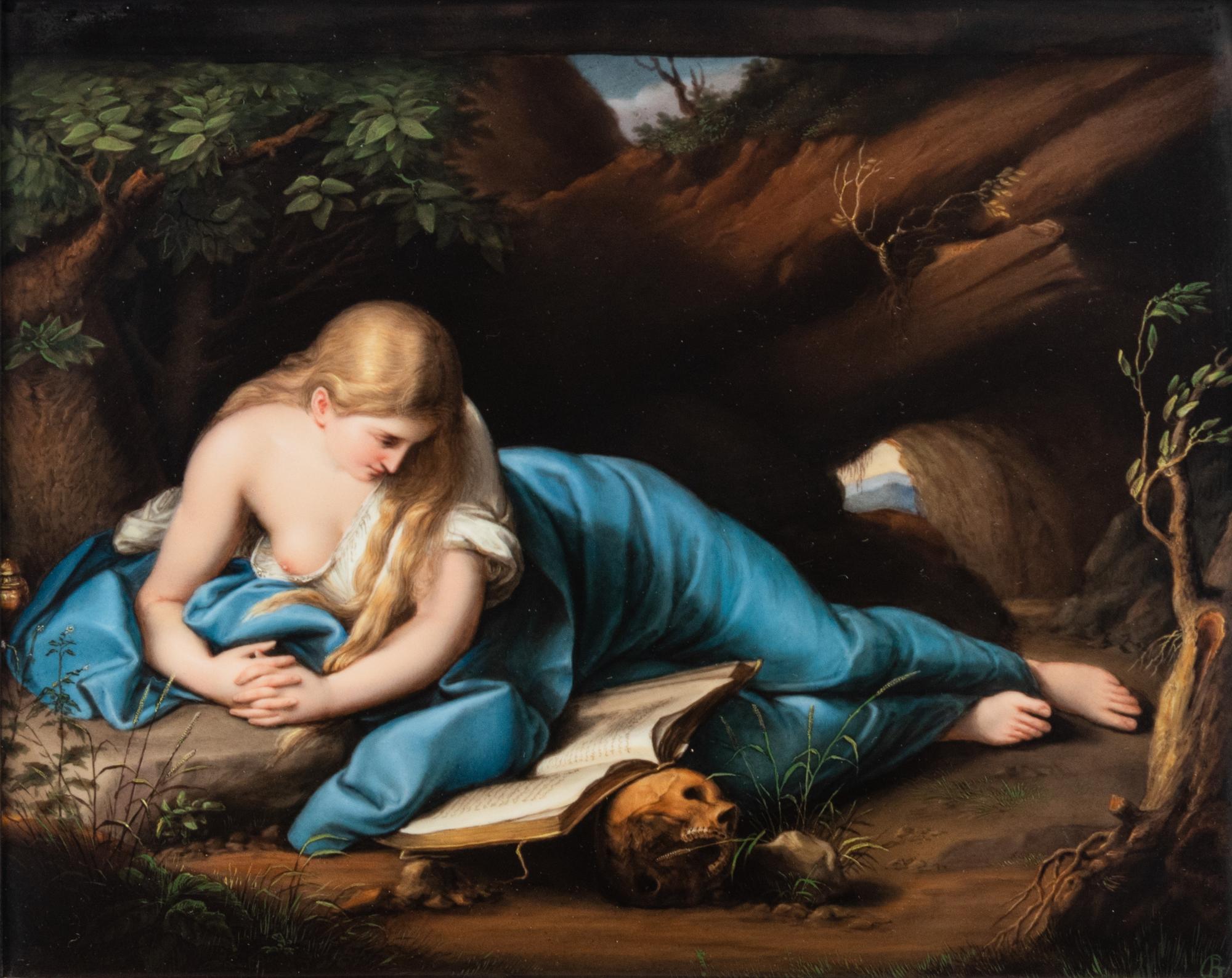 A Berlin (K.P.M.) Porcelain Plaque After Pompeo Battoni