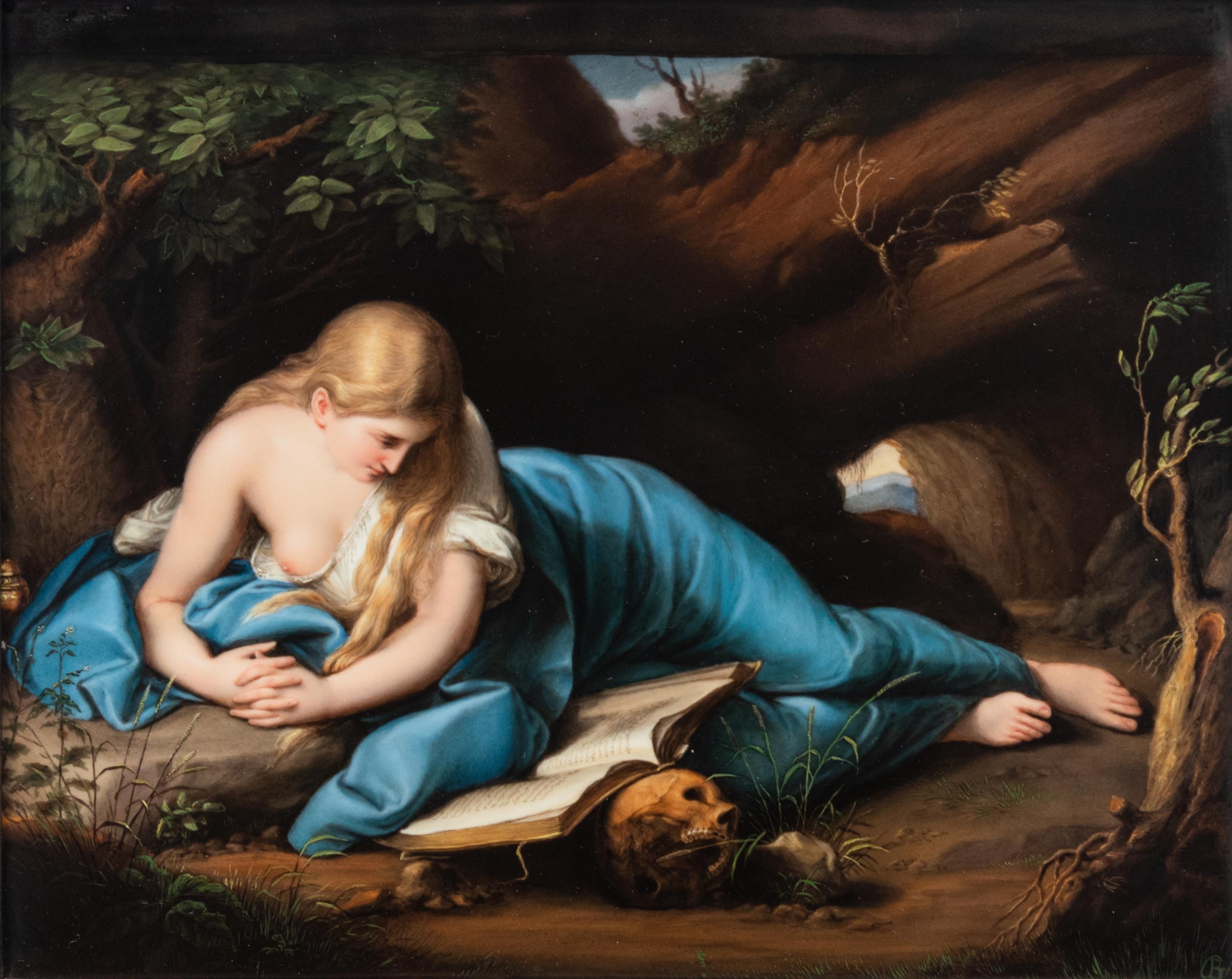 A Berlin (K.P.M.) Porcelain Plaque After Pompeo Battoni