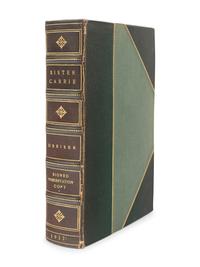 DREISER, Theodore (1871-19415). Sister Carrie. New York: Boni & Liveright, 1917.