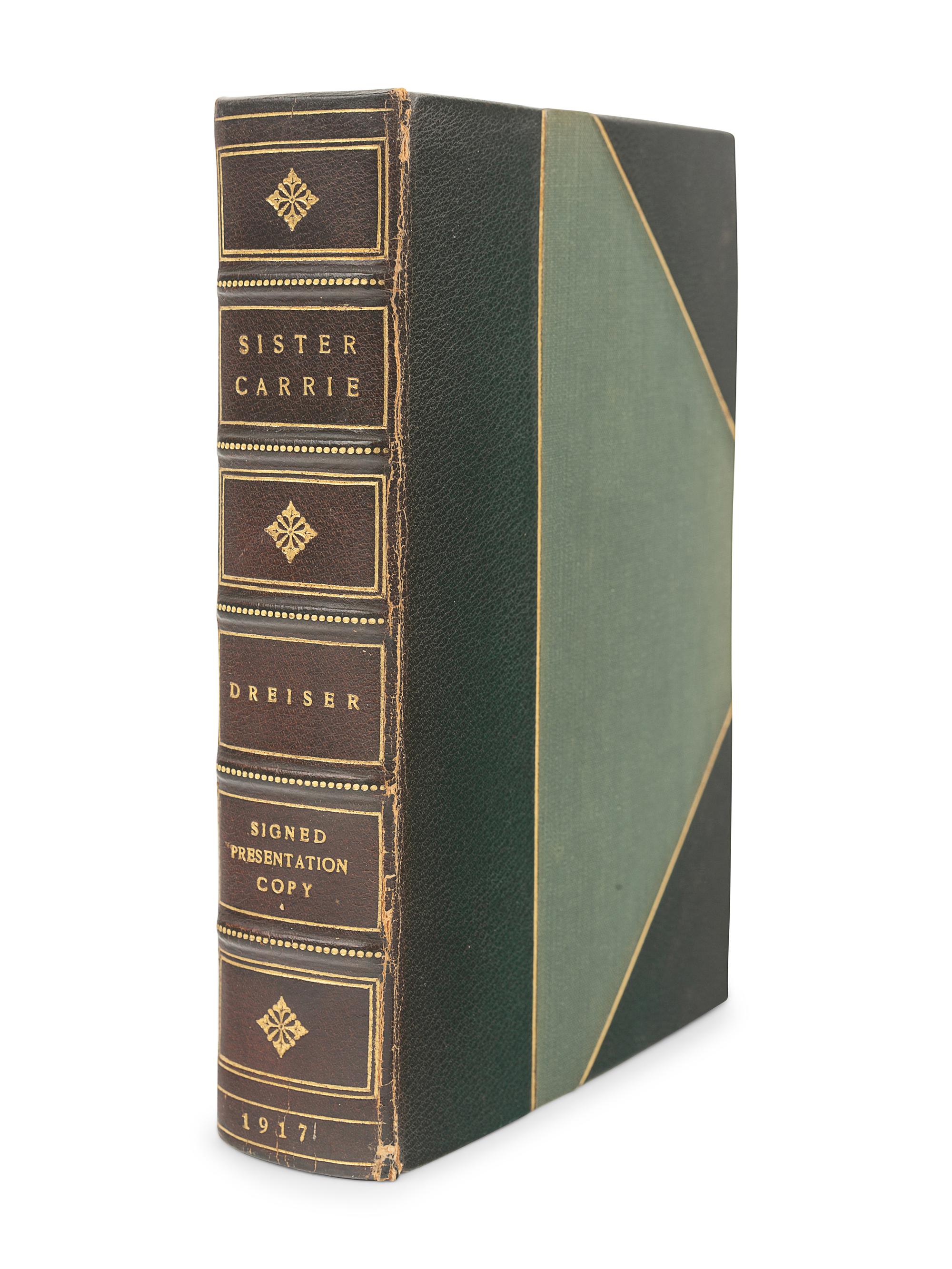 DREISER, Theodore (1871-19415). Sister Carrie. New York: Boni & Liveright, 1917.