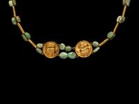 A Hellenistic Gold Necklace with Western Asiatic Turquoise Beads