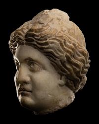 A Roman Marble Head of a Woman