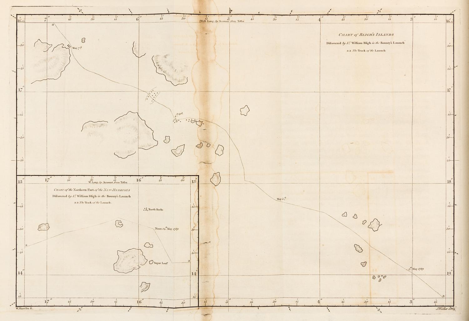 BLIGH, William (1754-1817). A Voyage to the South Sea. London, 1792. FIRST EDITION.