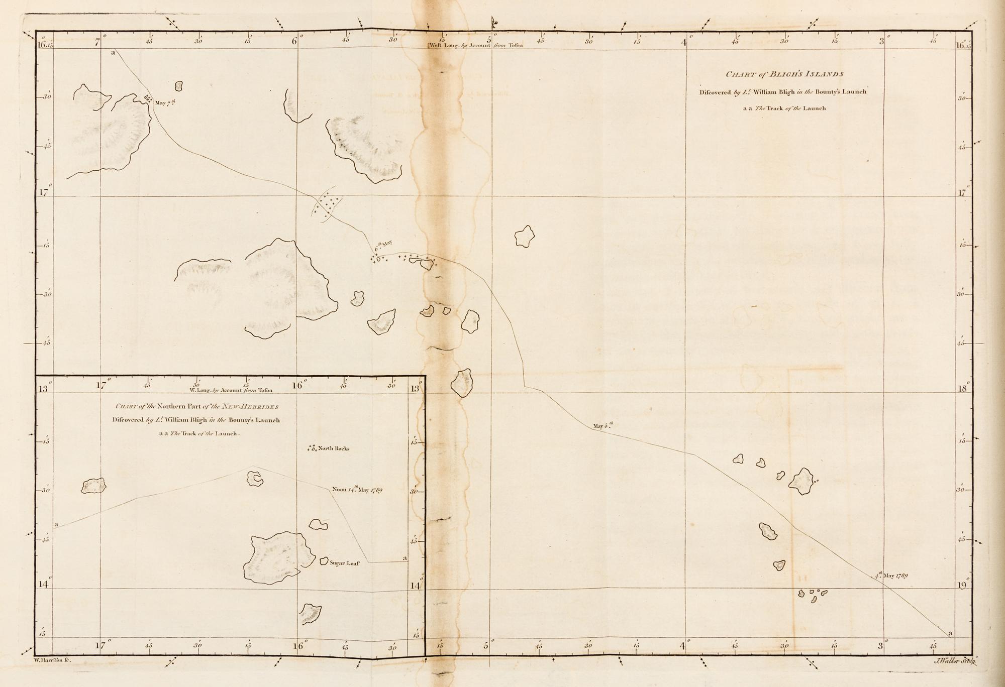 BLIGH, William (1754-1817). A Voyage to the South Sea. London, 1792. FIRST EDITION.