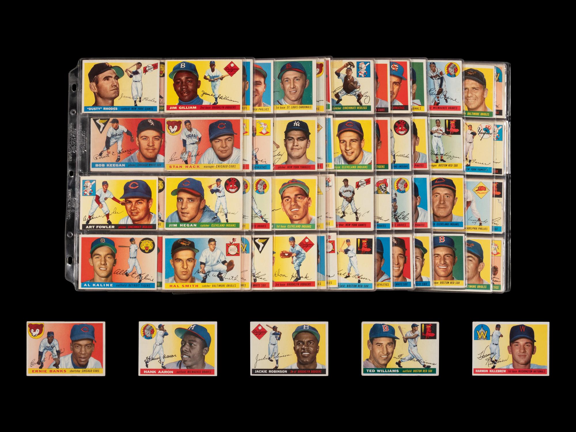 A Near Set of 1955 Topps Baseball Cards (203/206)