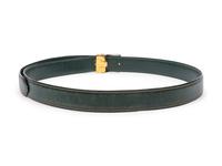 Cartier, Must de Cartier Green Leather Belt