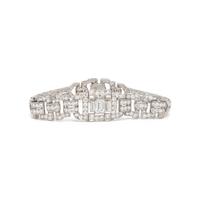 ART DECO, DIAMOND AND PLATINUM BRACELET