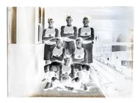 (CHICAGO, PHOTOGRAPHY). A collection of glass plate negatives depicting sports teams. Chicago, c. 1890-1900.