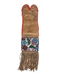 Cree Beaded Hide Tobacco Bag