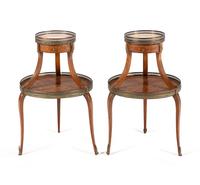 A Pair of Louis XVI Style Side Tables