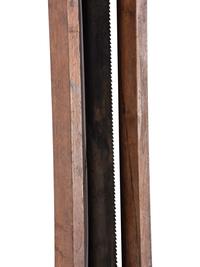 Four Wrought and Cut Iron and Wood Farm Saws