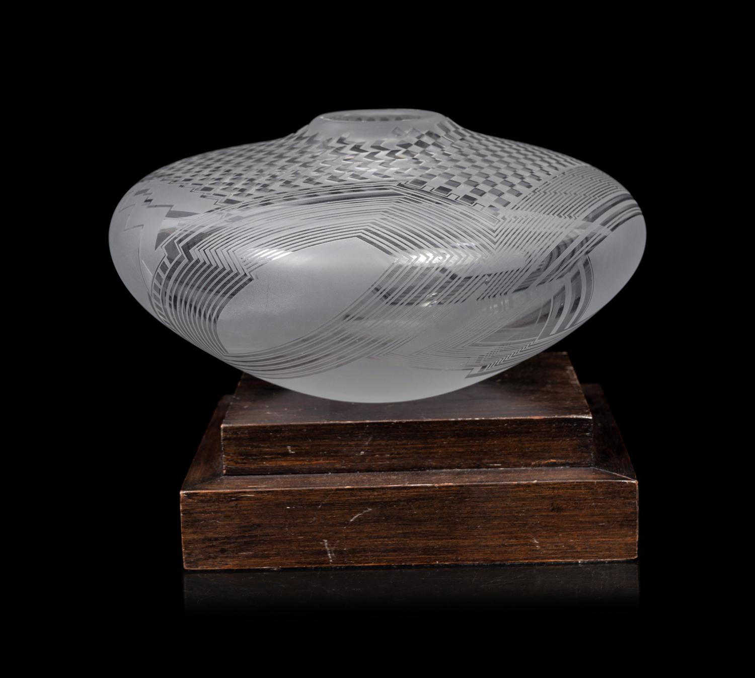 An American Studio Glass Vase by Bob Toensing and Michelle Schoen