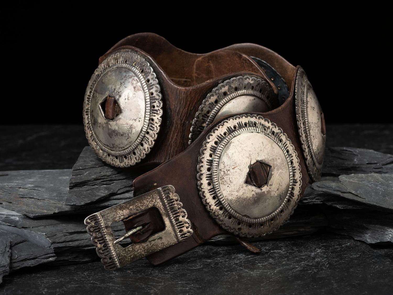 Navajo First Phase Concha Belt, Collected by Hoffman Birney (1891-1958)