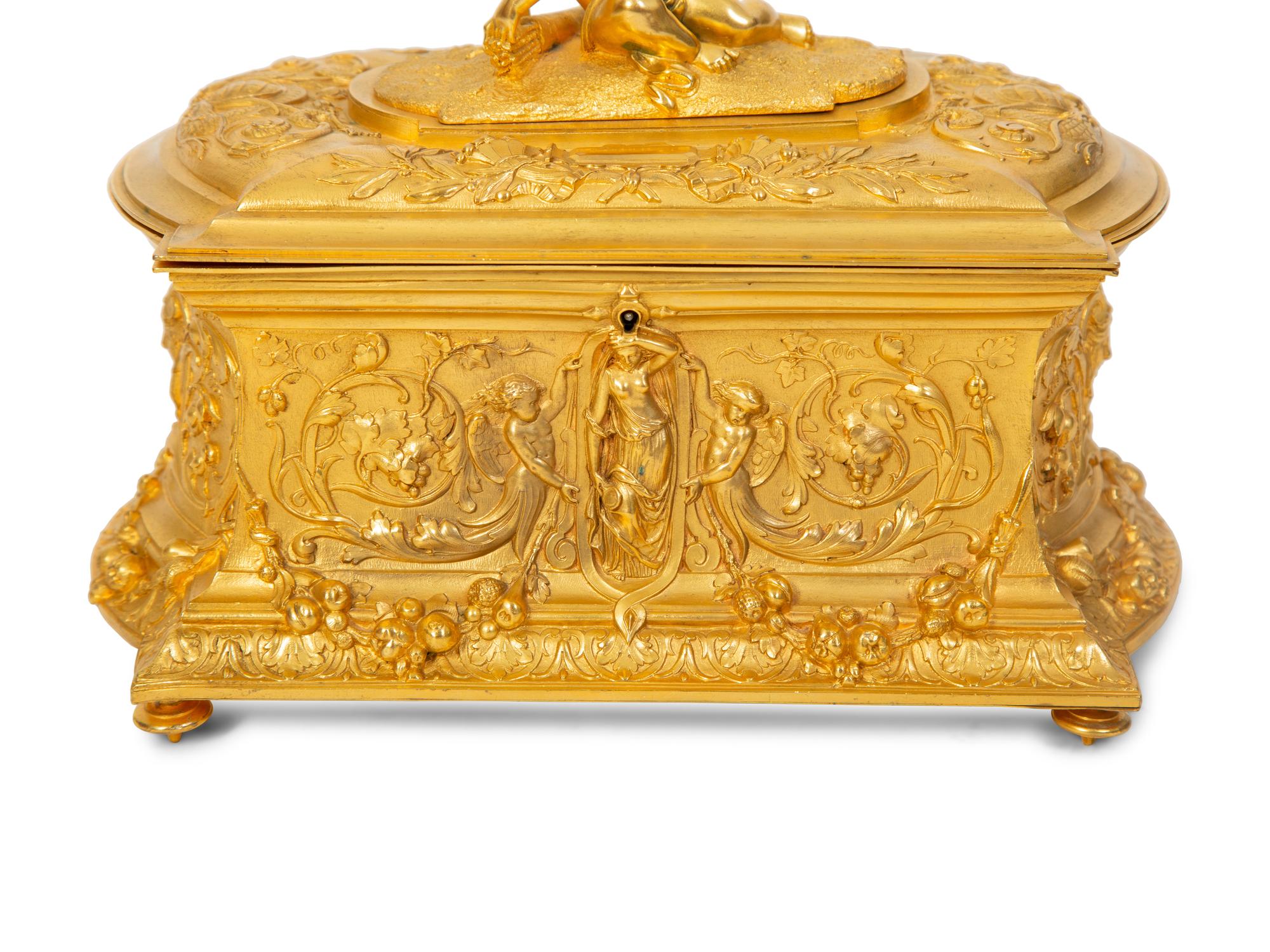 A Louis XV Style Gilt Bronze Casket — 20TH CENTURY