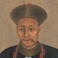 A Chinese Export Painting of a Military Official, 19th Century — 清晚期 油畫武官像