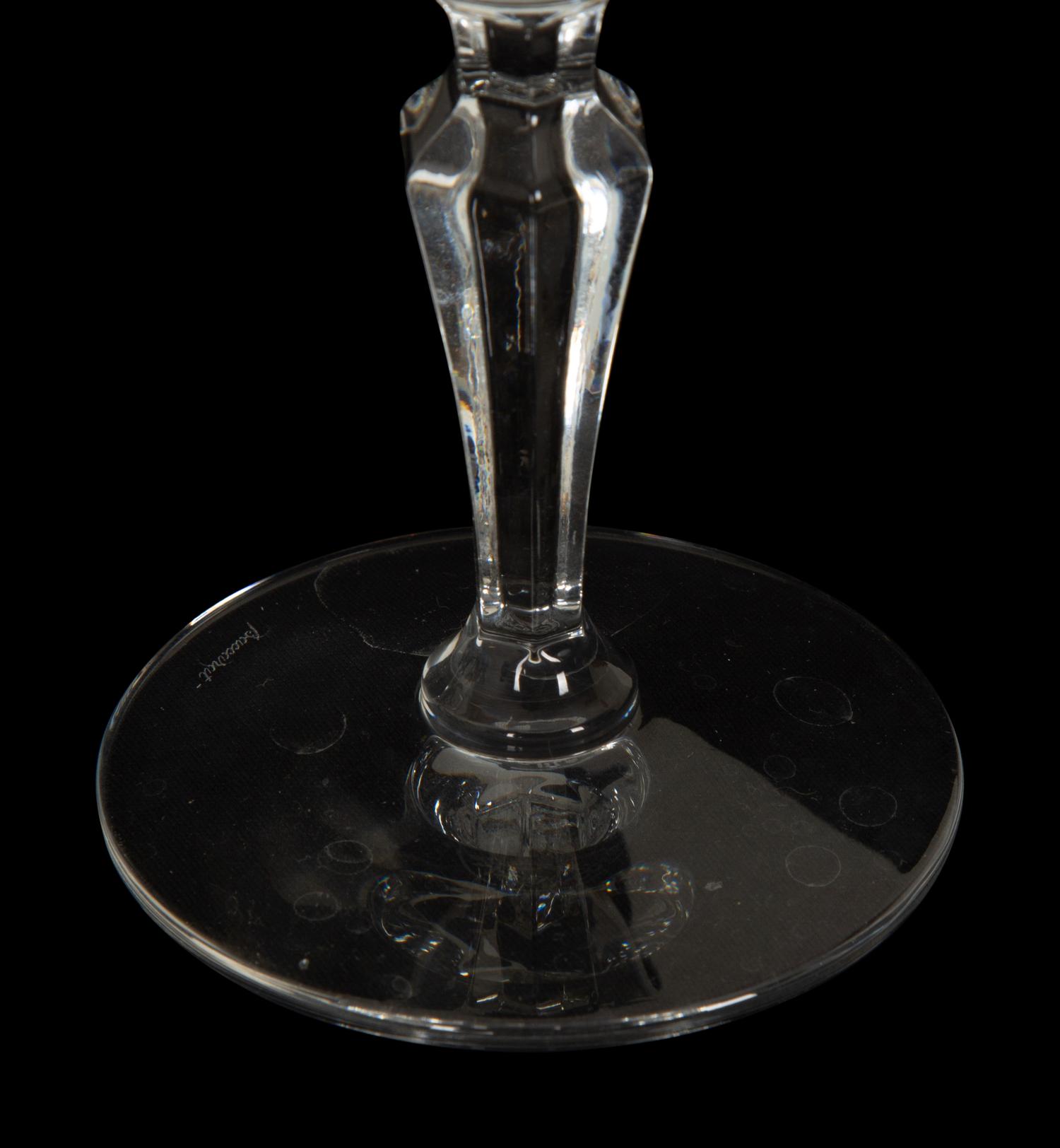 A Group of Baccarat Naples Cut Glass Stemware