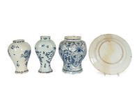 A Group of Thirteen Delft Earthenware Plates and Chargers