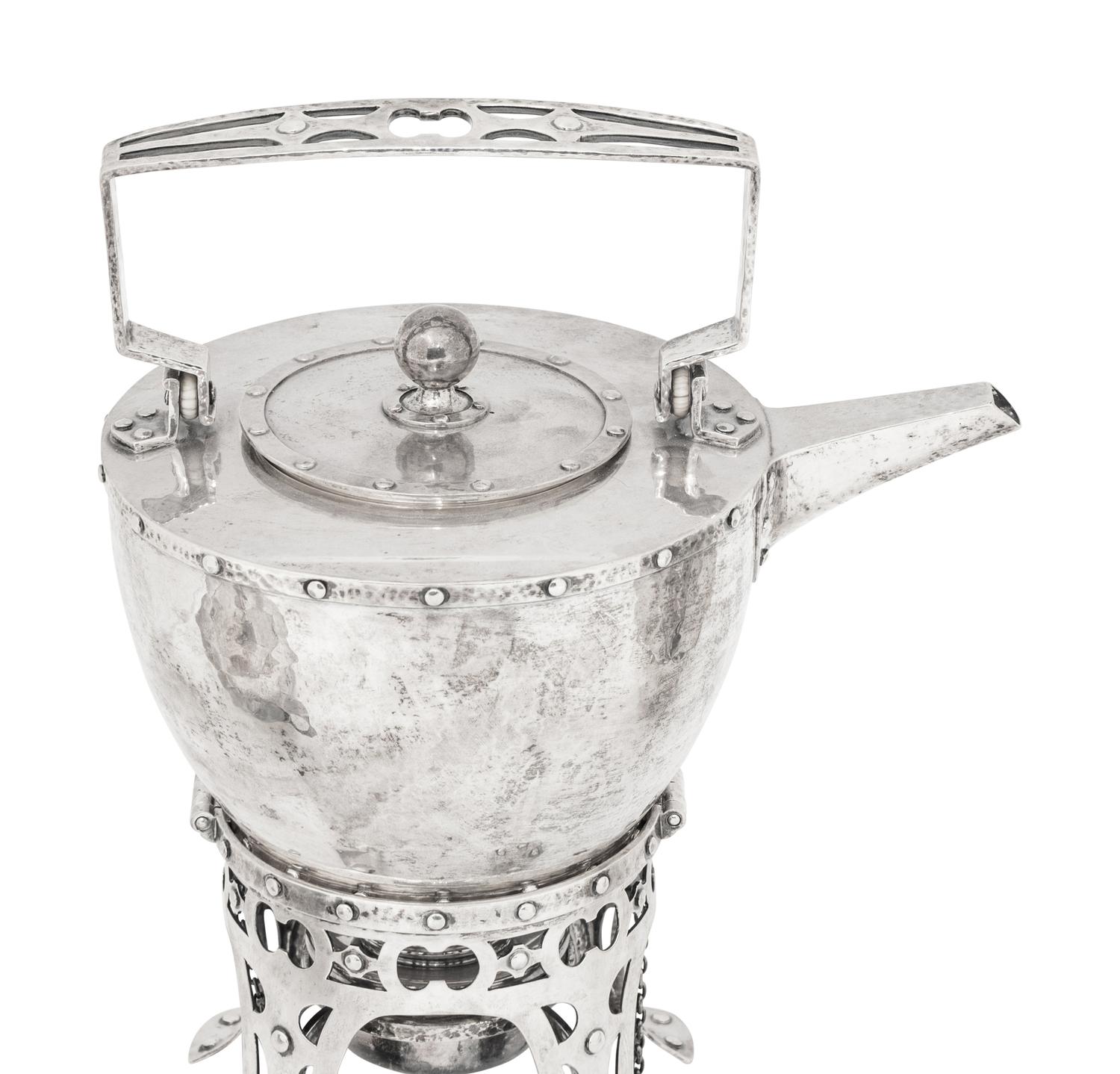 Arts and Crafts Silver Four-Piece Tea and Coffee Service