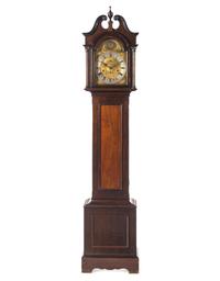 A George III Style Mahogany Tall Case Clock