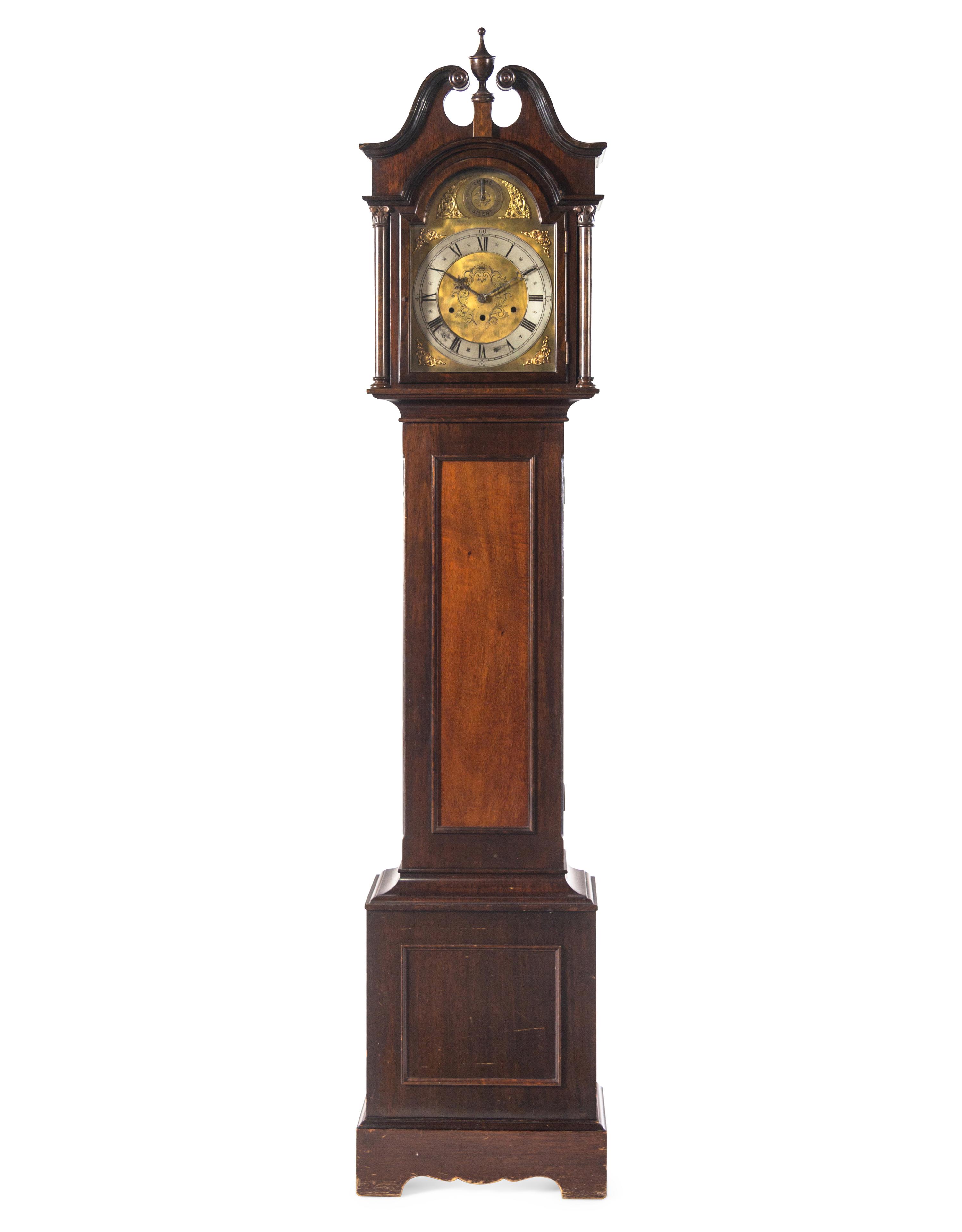 A George III Style Mahogany Tall Case Clock