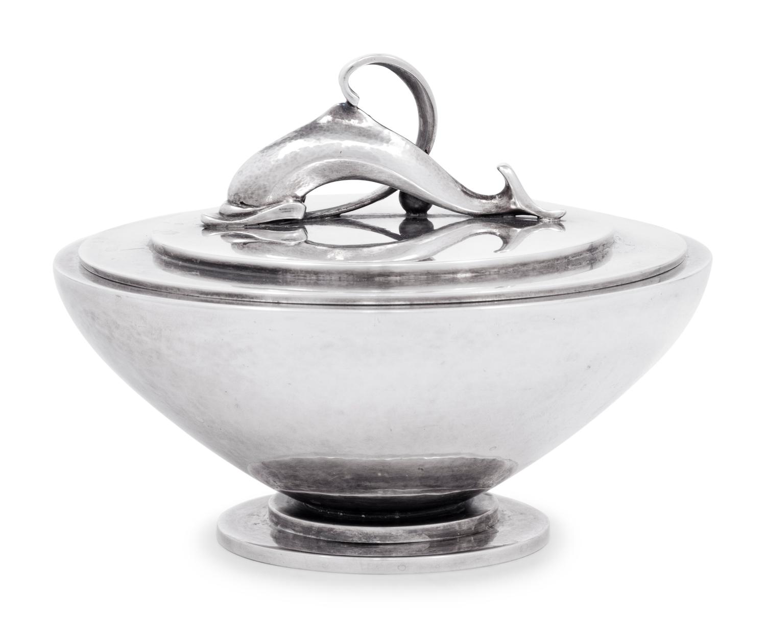 A Harald Nielsen for Georg Jensen Silver Covered Bowl