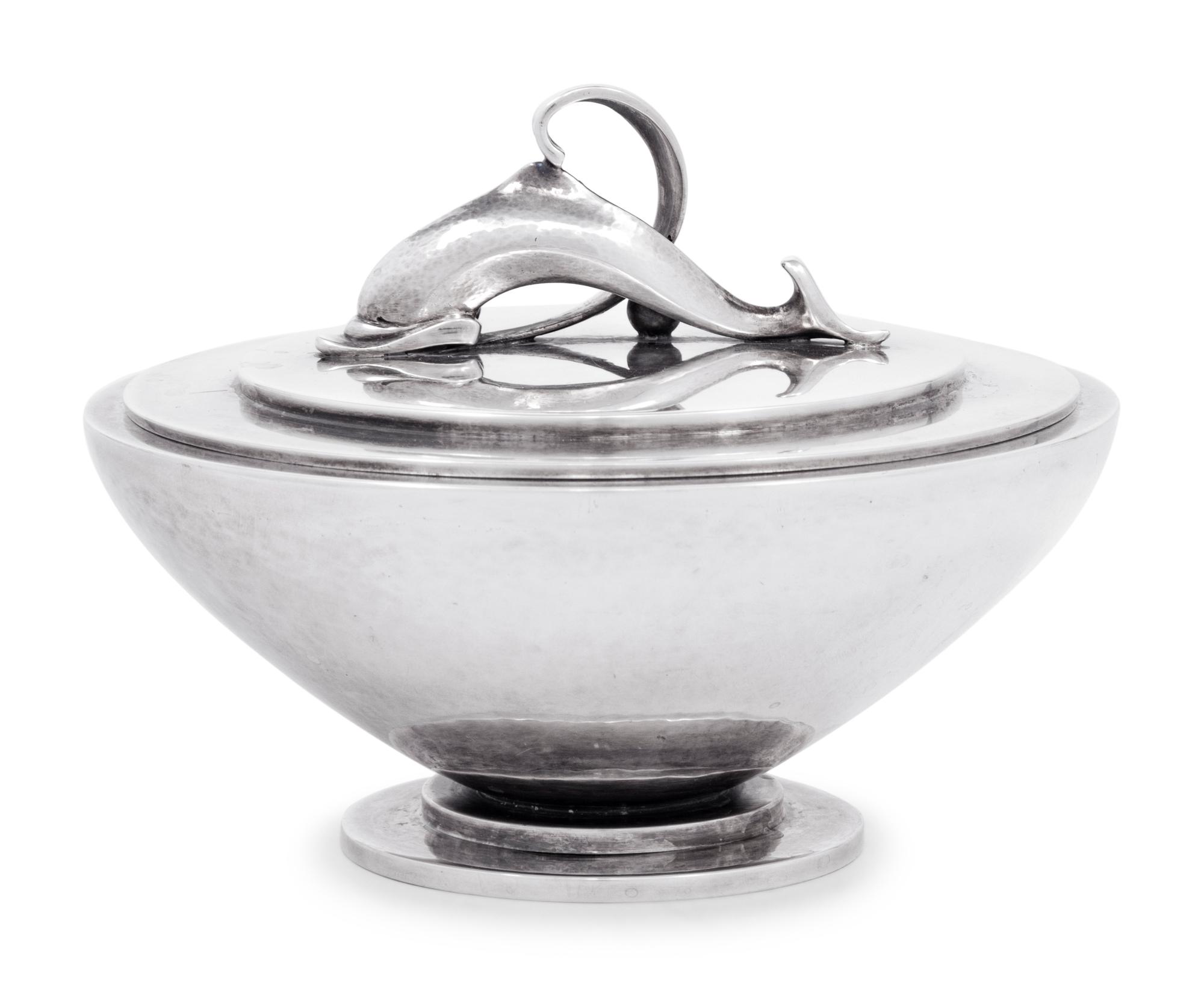 A Harald Nielsen for Georg Jensen Silver Covered Bowl