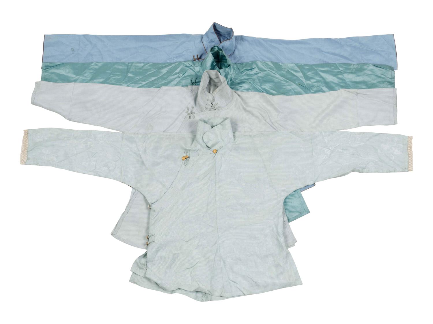 Four Chinese Monochrome Woven Lady's Jackets