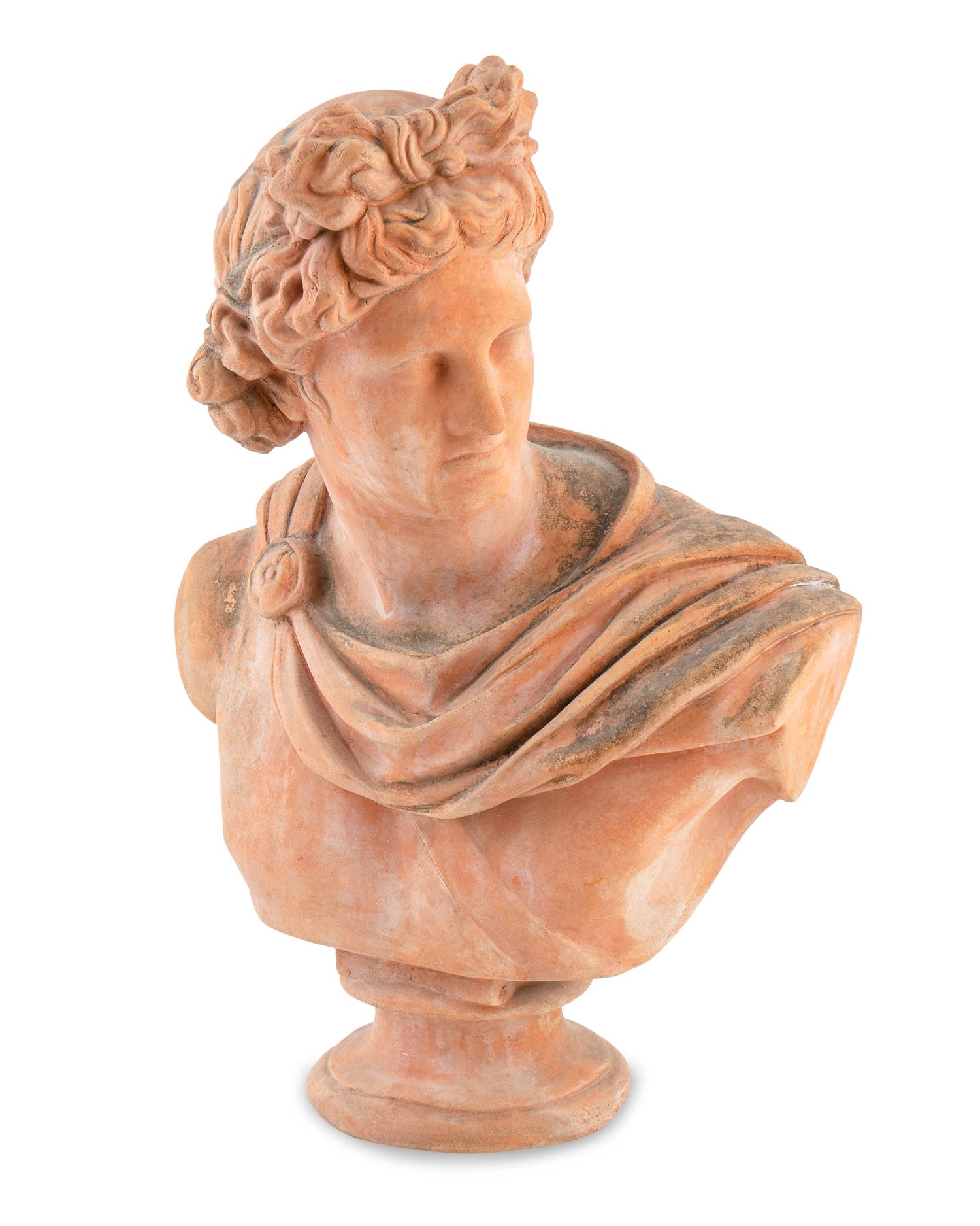 A Terracotta Bust of Apollo
