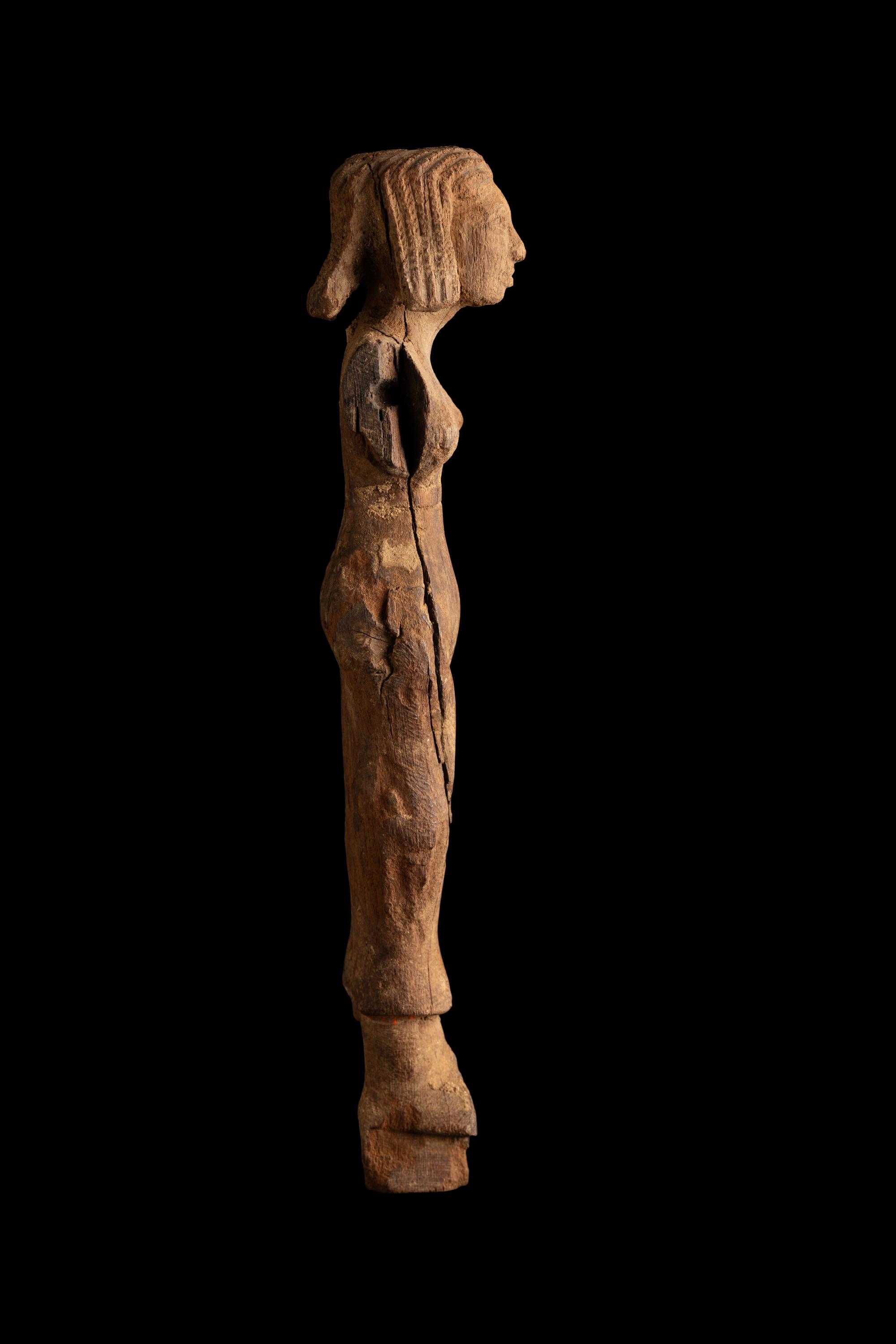 An Egyptian Wood Servant Figure