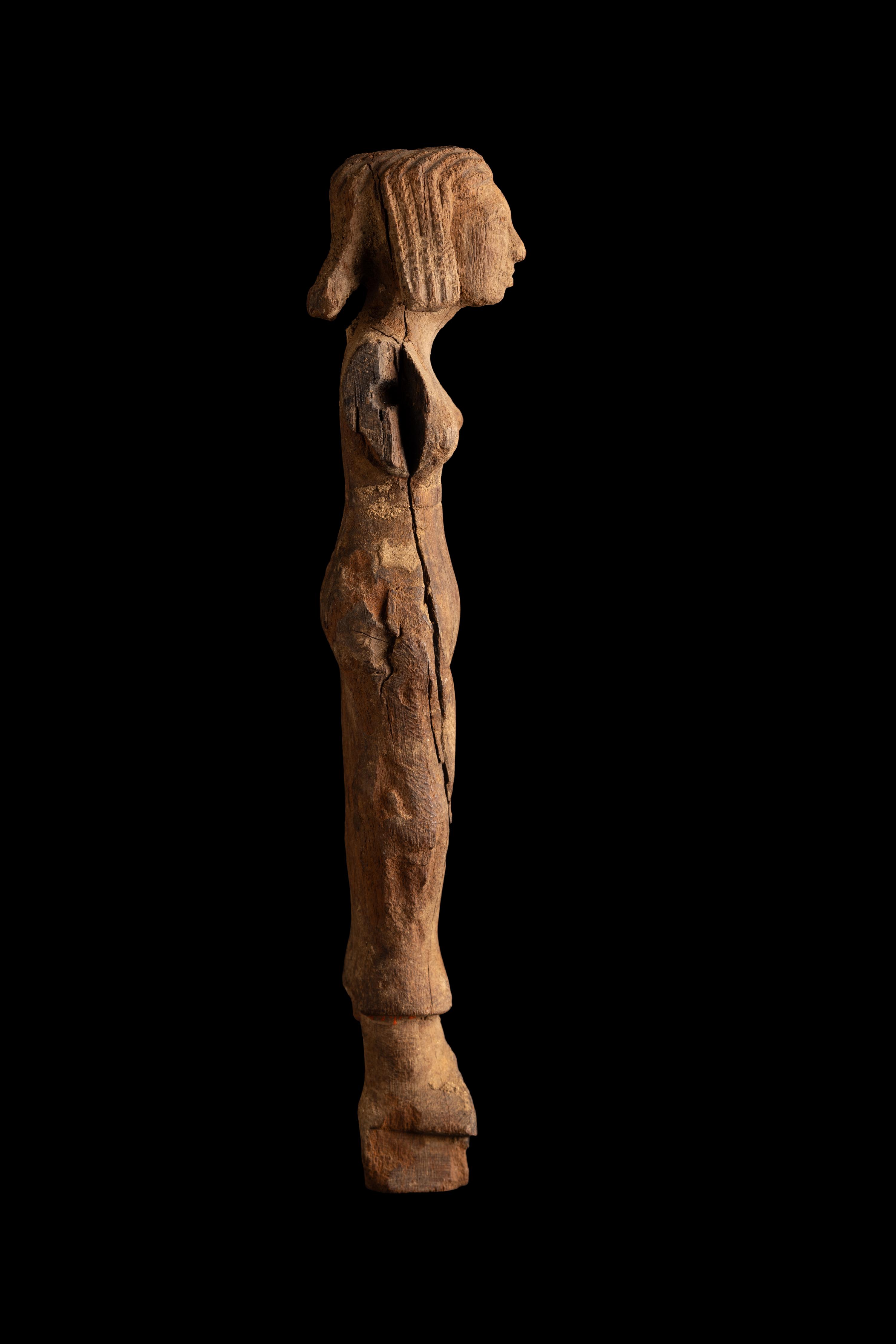 An Egyptian Wood Servant Figure