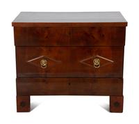 A Continental Neoclassical Mahogany Commode — 19TH CENTURY