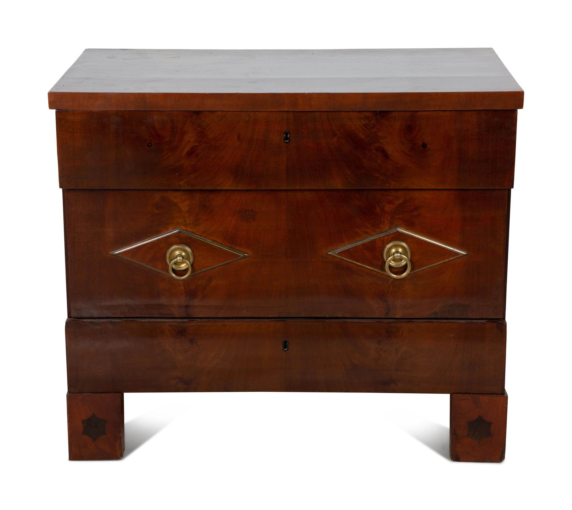 A Continental Neoclassical Mahogany Commode — 19TH CENTURY