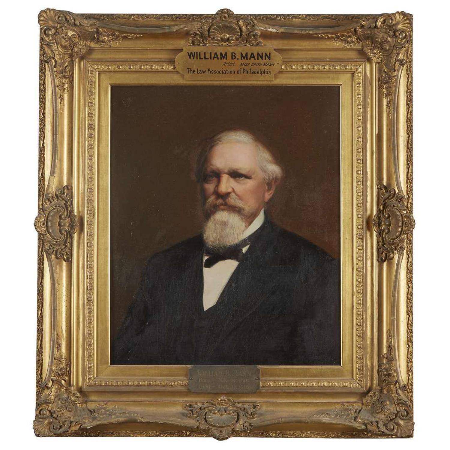 American School 19th century Two portraits of William Benson Mann (1816-1892)