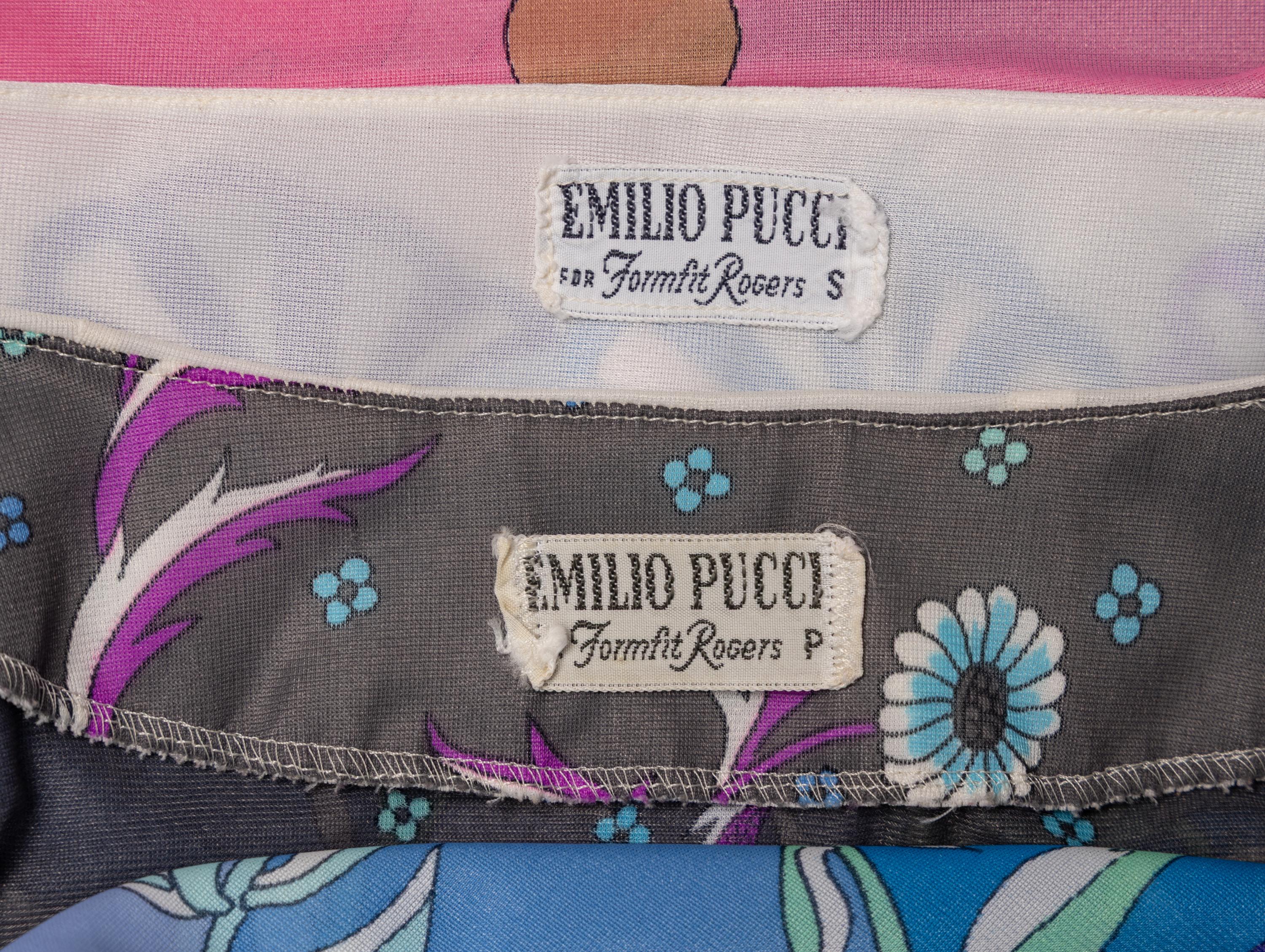 Emilio Pucci for Formfit Rogers, Three Loungewear Dresses