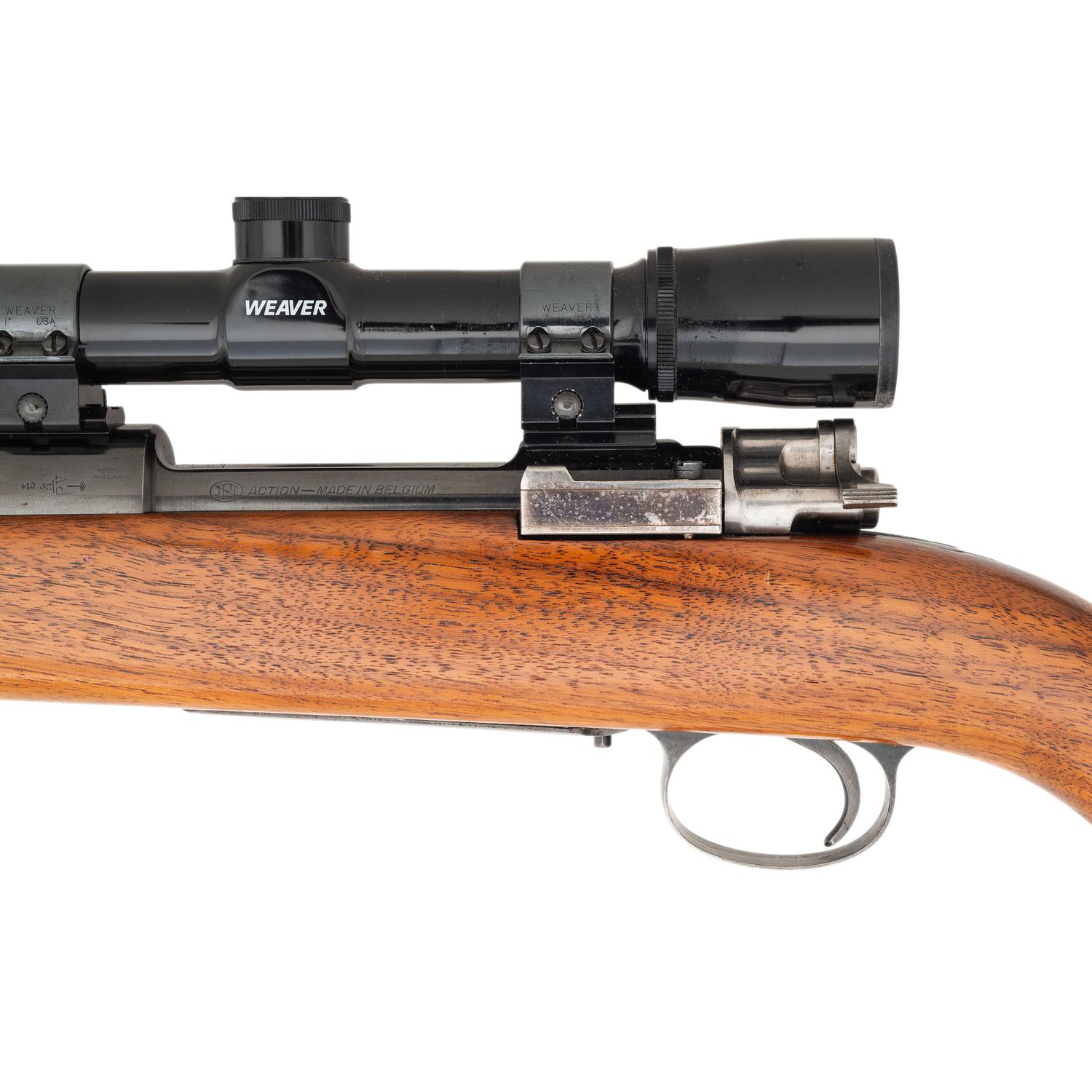 ** Custom FN-Mauser Action Rifle in .25-06 with Weaver Scope