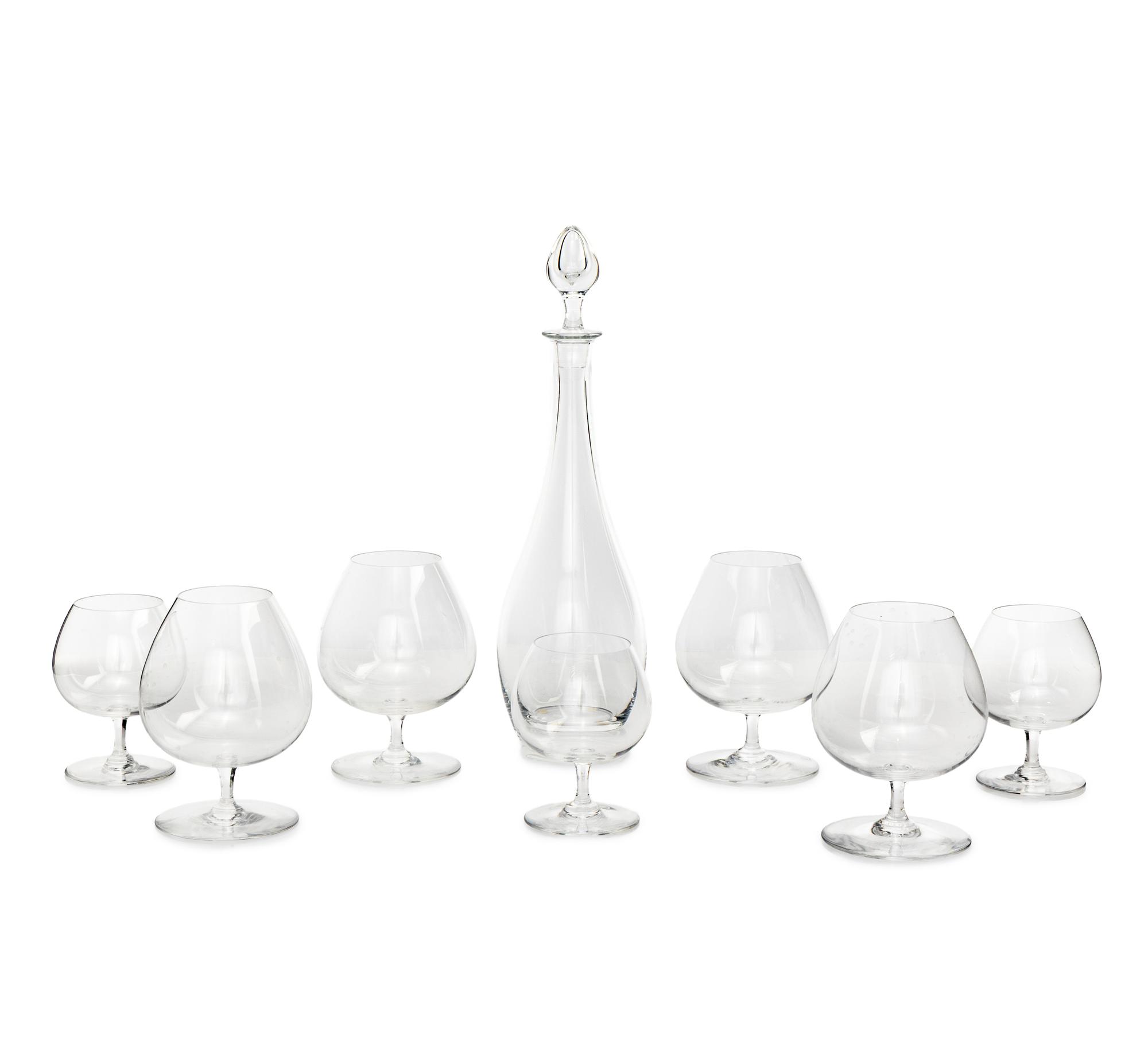A Baccarat Glass Brandy Service