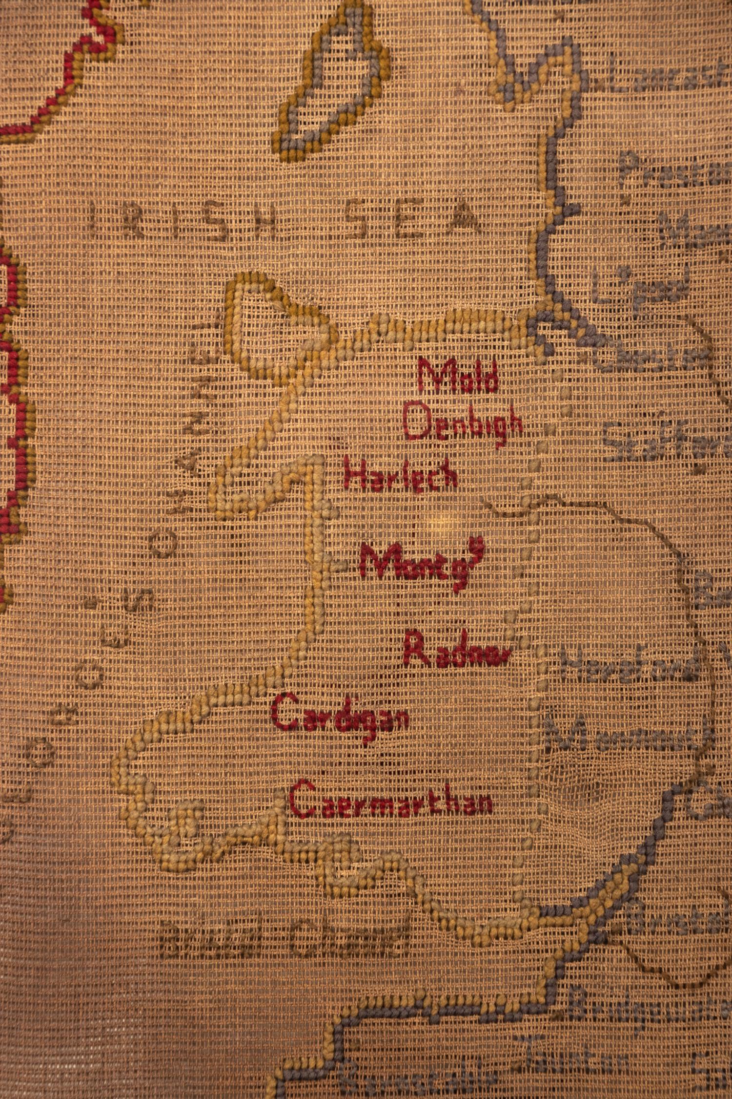 A Needlepoint Map of England