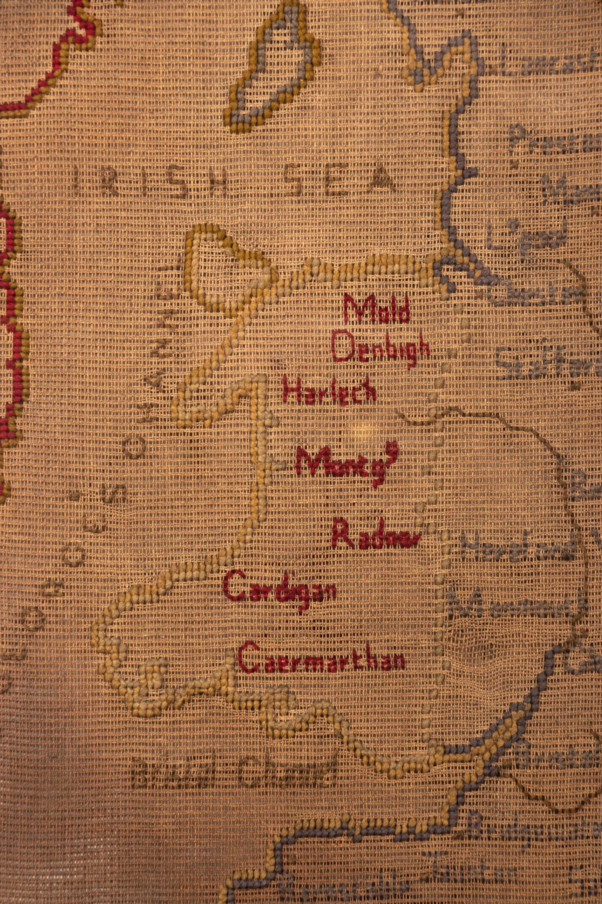 A Needlepoint Map of England