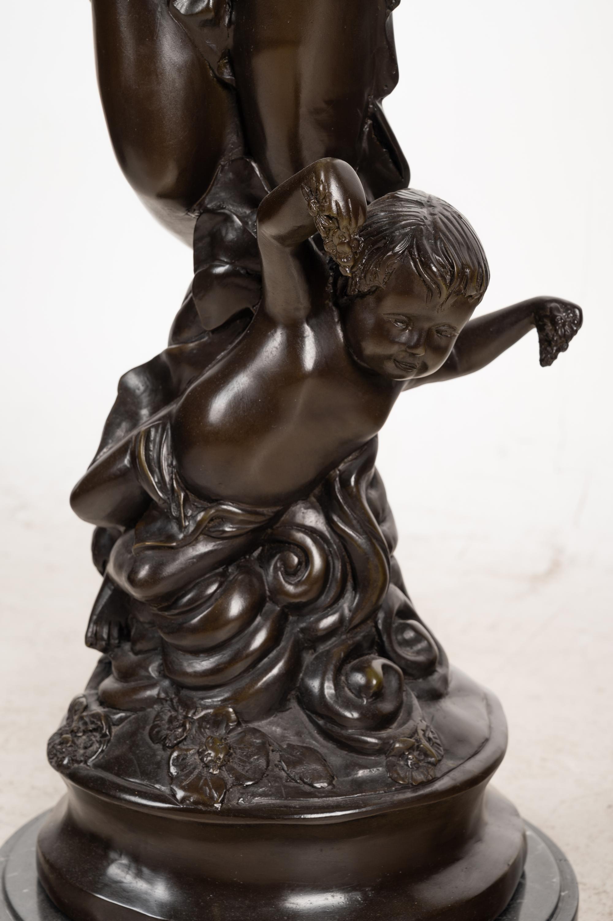 A Continental Bronze Figural Group