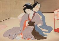 An Album of Twelve Shunga, , depicting various erotic scenes.