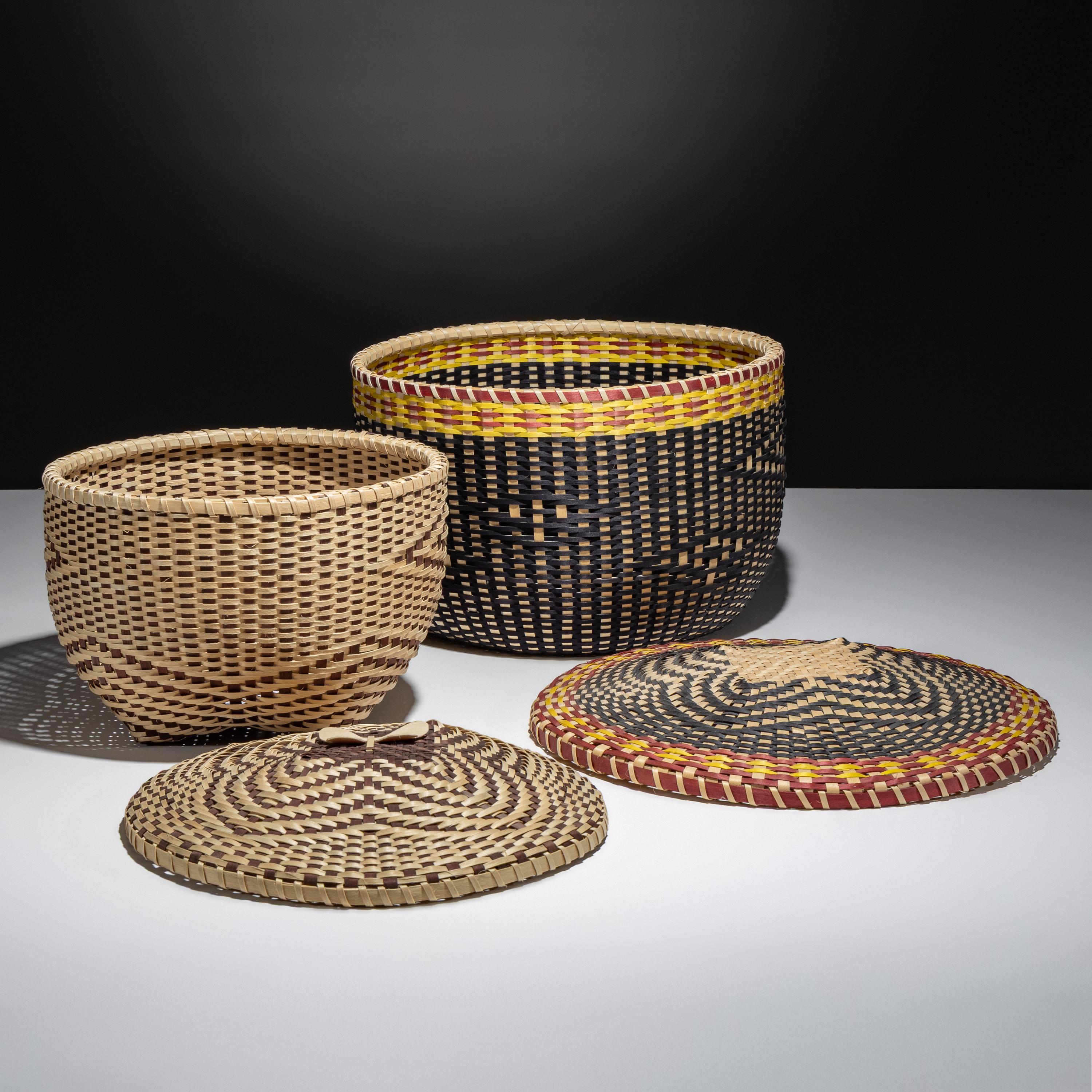 Lidded Spit Ash Baskets 2006 and 2012
