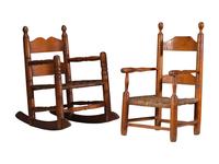 A Child's Rocking Chair and Armchair