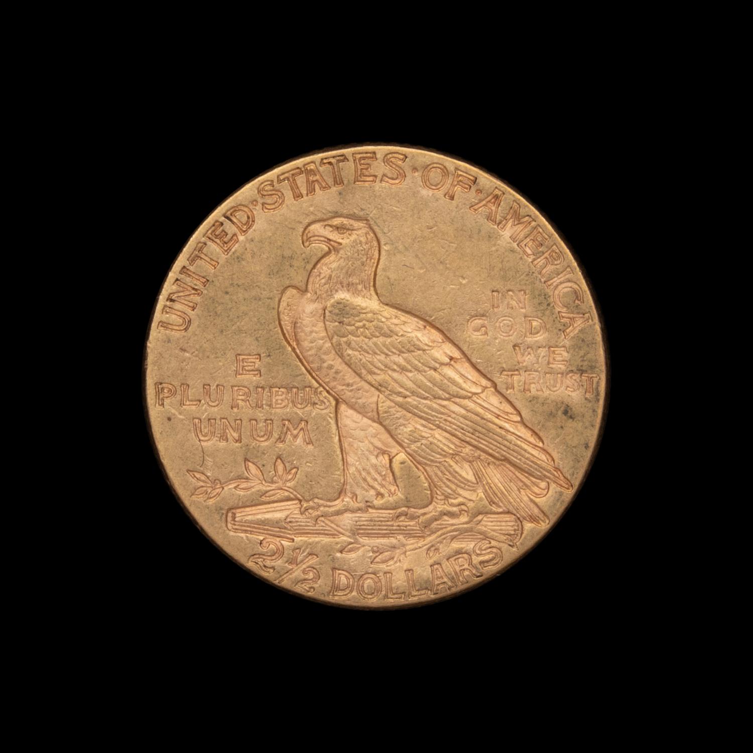 A 1912 Indian Head $2.50 Gold Coin