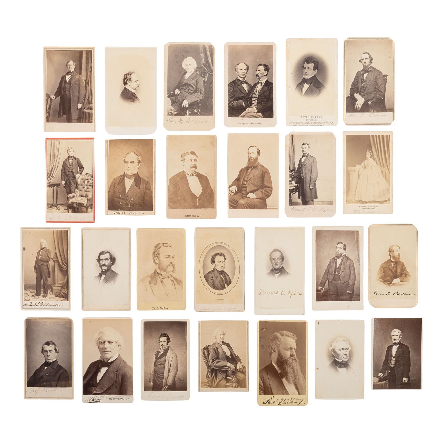 [Civil War] Group of 96 Carte de Visites of Politicians and Other Personalities