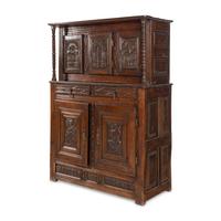 A Jacobean Carved Oak Cupboard